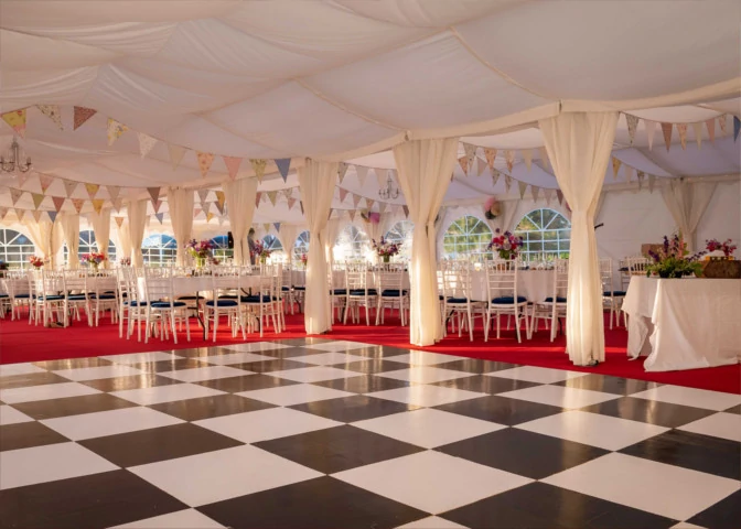 Ivory marquee linings