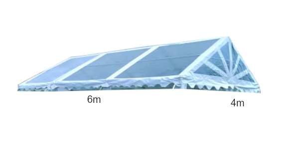 4x6m 500gsm Clear Transparent Commercial Marquee Roof