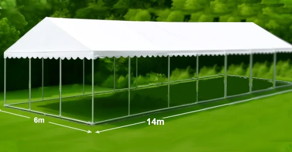 6x14m Commercial DIY Marquee Without Sides