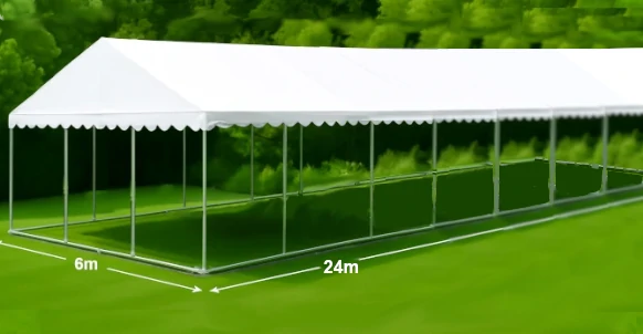 6x24m Commercial DIY Marquee Without Sides
