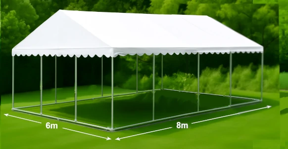 6x8m Commercial DIY Marquee Without Sides