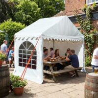 3x2m 500gsm white PVC marquee with 42mm steel frame
