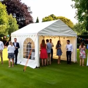 3x3m Commercial 500gsm PVC Marquee with ground bars and roof braces