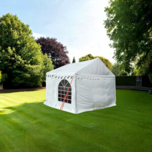 3x3m Commercial 500gsm PVC Marquee with ground bars and roof braces