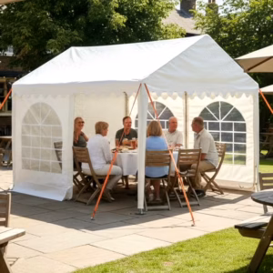 3x4m Classic Heavy Duty PVC Marquee with 500/380gsm PVC covers and strong steel frame