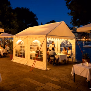 3m x 4m heavy duty commercial marquee with ground bars and strong PVC covers