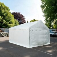 3m x 5m storage marquee with strong white PVC and heavy duty galvanised steel frame
