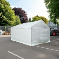 3m x 6m storage marquee with strong steel frame and ground bars and ultra durable waterproof PVC covers