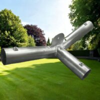marquee spare part 3 way apex connector with tab for 6m wide marquees
