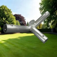 marquee spare part 3 way connector with tab for 4m wide marquees