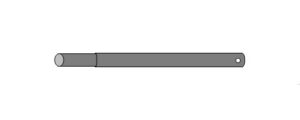 4m Party Tent Part 2 - 45cm Roof Pole Extension 38mm Steel