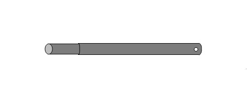 4m Classic Marquee Part 2 - 45cm Roof Pole Extension 38mm Steel