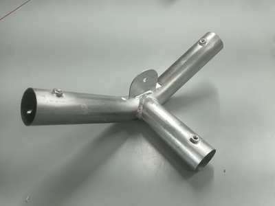 4m Professional Marquee Part 8 - 3 way marquee connector with tab 42mm steel