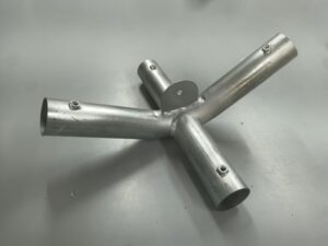 4m Commercial Marquee Part 9 - 4 way marquee connector with tab 42mm steel