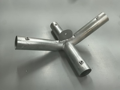 4m Commercial Marquee Part 9 - 4 way marquee connector with tab 42mm steel