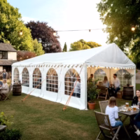 4x10m Classic Garden Marquee with Strong steel Frame and Waterproof / fire retardant covers