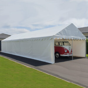 4m x 12m storage marquee made from strong steel frame and durable PVC