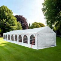 4x16m Complete Classic Marquee - Heavy Duty 500gsm PVC White - DIY Marquees