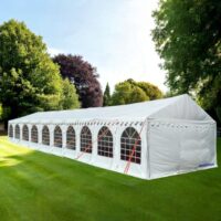 4x20m Complete Classic Marquee - Heavy Duty 500gsm PVC White - DIY Marquees