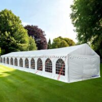 4x22m Complete Classic Marquee - Heavy Duty 500gsm PVC White - DIY Marquees
