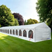 4x24m Complete Classic Marquee - Heavy Duty 500gsm PVC White - DIY Marquees