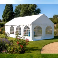 4x7m Commercial PVC marquee with ground bars and FR covers
