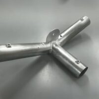 6m Wide Party Tent Part 8 -  3 way curved apex connector 42mm steel