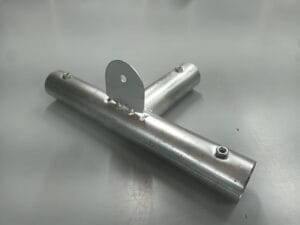 4m Commercial Marquee Part 11 - 3 way flat marquee connector with tab 42mm steel