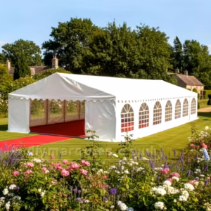 6m x 14m Classic marquee with waterproof and fire retardant PVC covers