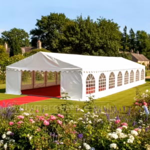 6m x 16m Classic marquee with waterproof and fire retardant PVC covers