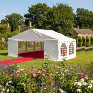 6m x 4m Classic marquee with waterproof and fire retardant PVC covers