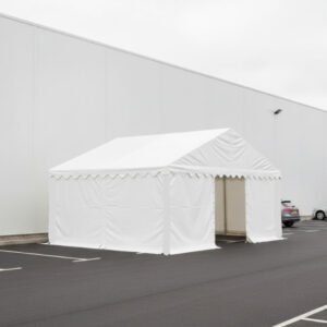 6m x 4m storage marquee with strong steel frame and white PVC