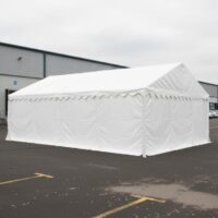 6m x 8m storage marquee with strong 500gsm PVC and galvanised steel frame