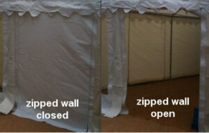 Replacement Marquee Zipped Wall 500gsm PVC 2m x 2m