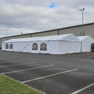12m x 16m strong pvc steel frame marquee in white