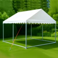 3m x 3m white roof only marquee without sides