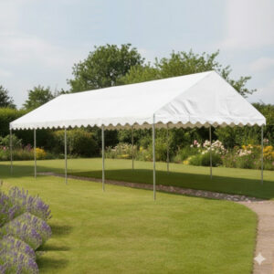4m x 8m white PVC marquee with fire retardant covers and strong steel frame