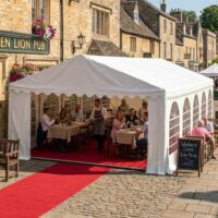 6m x 10m 650gsm PVC marquee with heavy duty frame