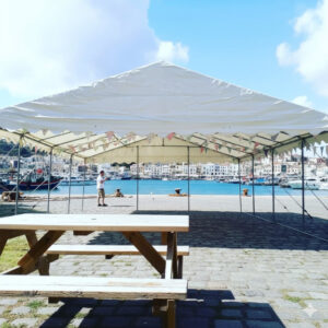 6m x 12m white PVC marquee roof only no sides