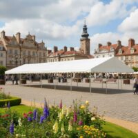 6m x 18m 500gsm PVC roof only marquee without sides