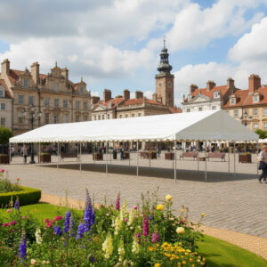 6m x 18m 500gsm PVC roof only marquee without sides