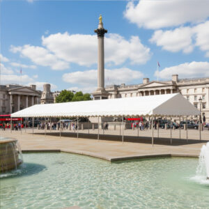 6m x 20m white pvc roof only marquee without sides