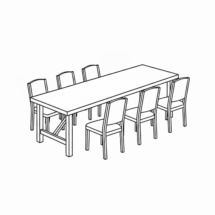 Trestle table icon
