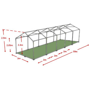 3x10m Advanced 38/42mm Marquee Framework Diagram