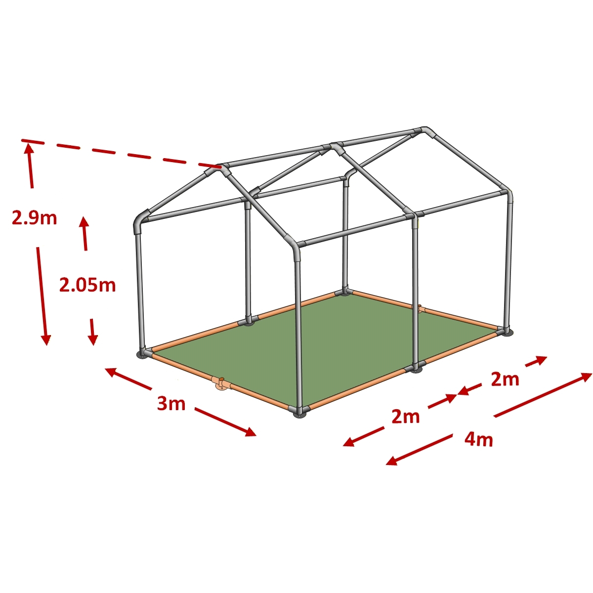3x4m standard plus framework diagram