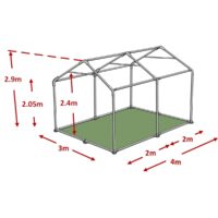 3x4m Advanced 38/42mm Marquee Framework Diagram