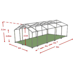 4x9m advanced marquee framework diagram