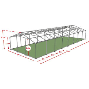 6x16m advanced marquee framework diagram