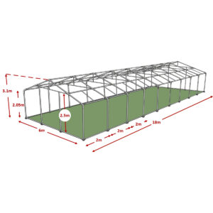 6x18m advanced marquee framework diagram