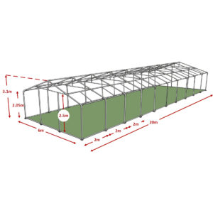 6x20m advanced marquee framework diagram